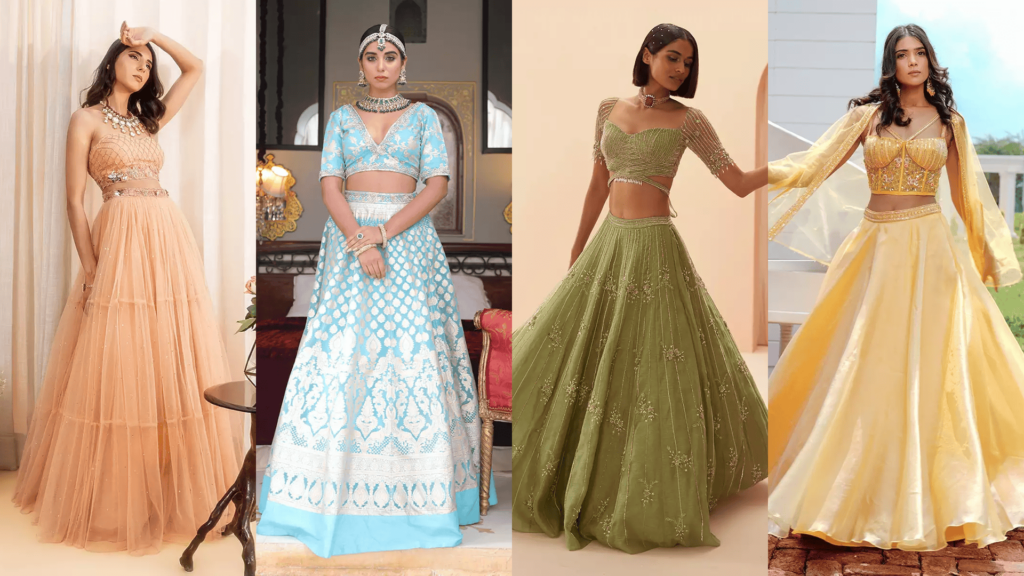 Pastel Lehenga Designs