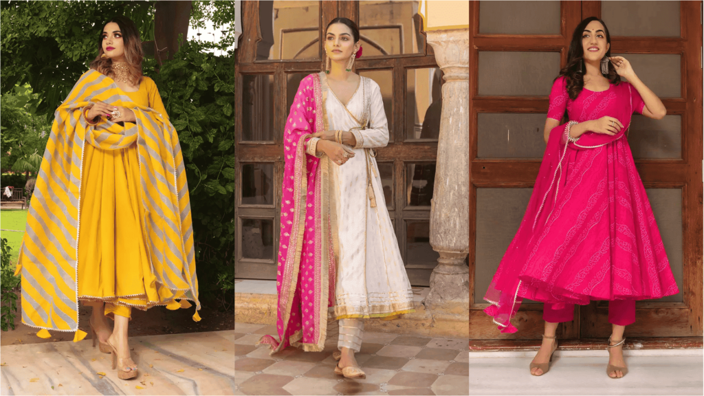 types of anarkali suits