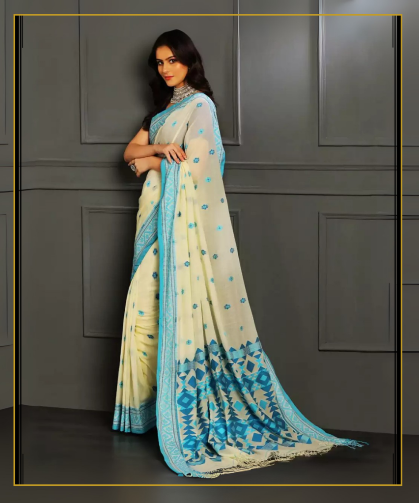 Saree draping styles Bengali Puja