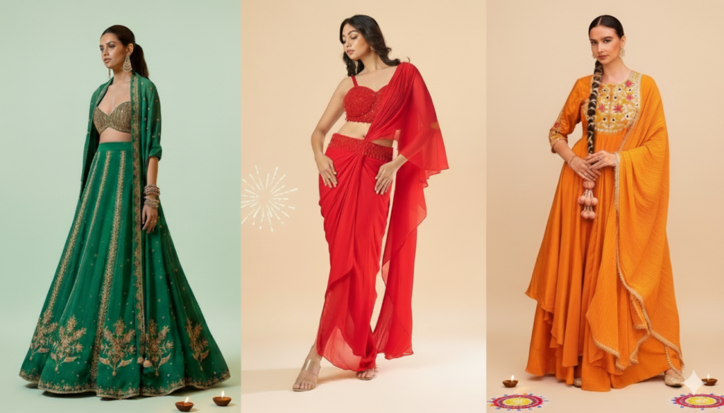 Diwali Taash Party Outfit Ideas