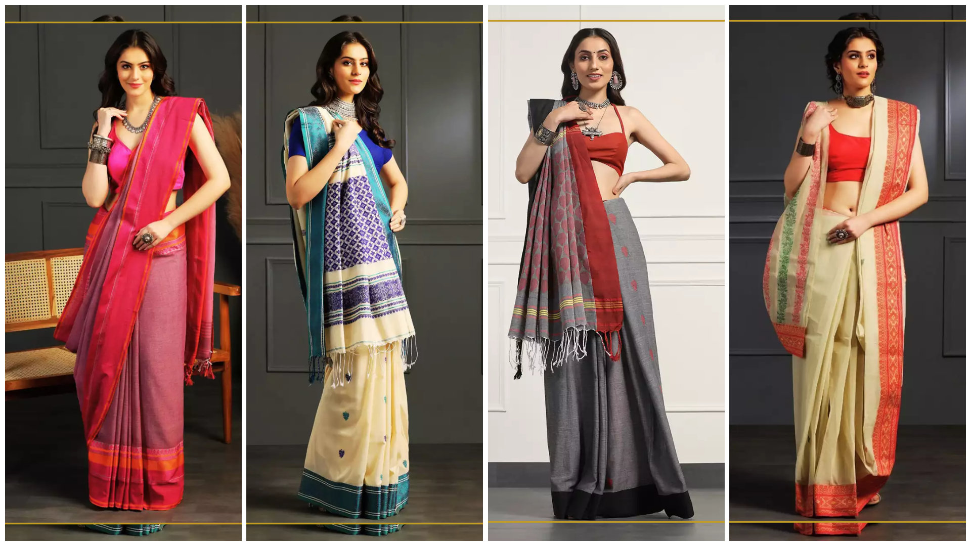 Bengali Durga Puja saree styles 2025