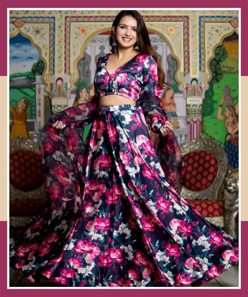 Floral lehenga designs