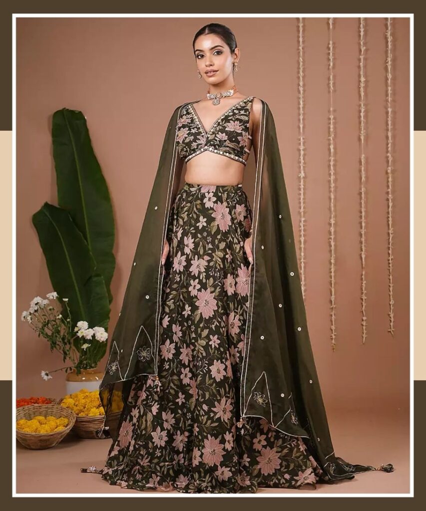 Trending floral lehengas for bridesmaids