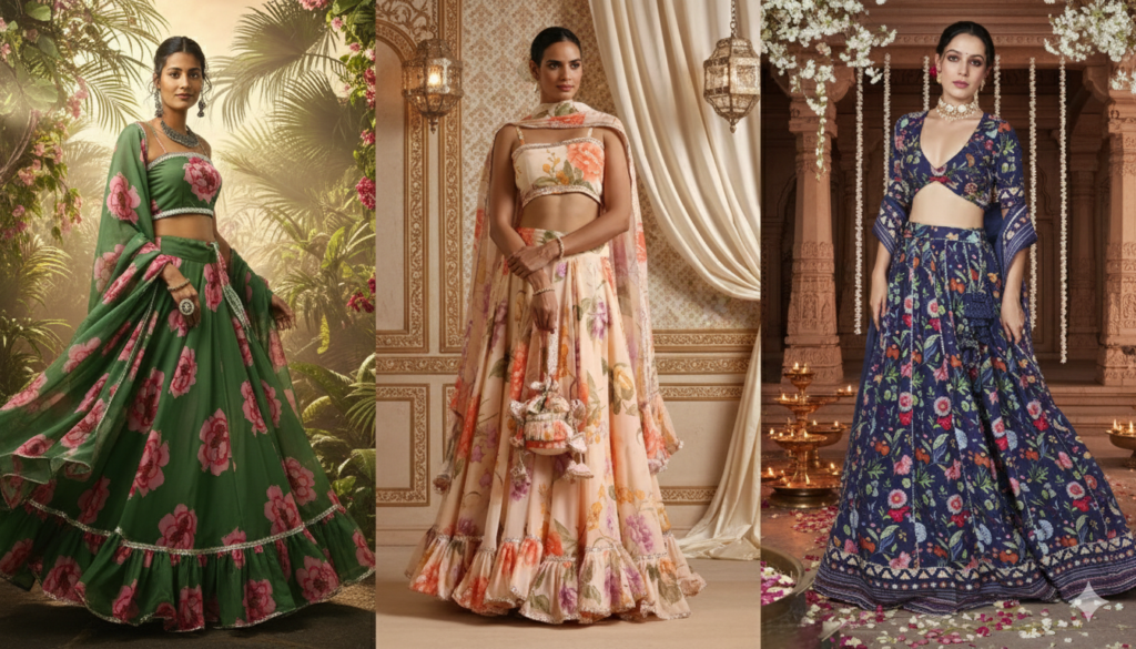 Floral Lehenga Trends