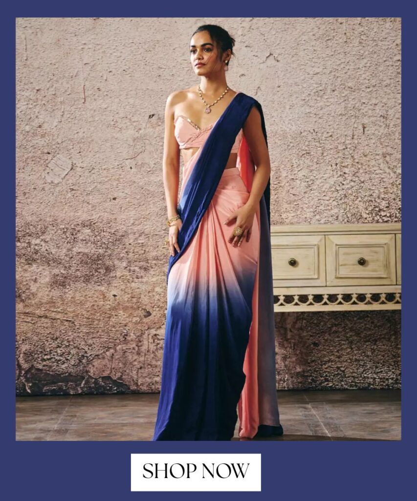 trending saree color combinations ideas