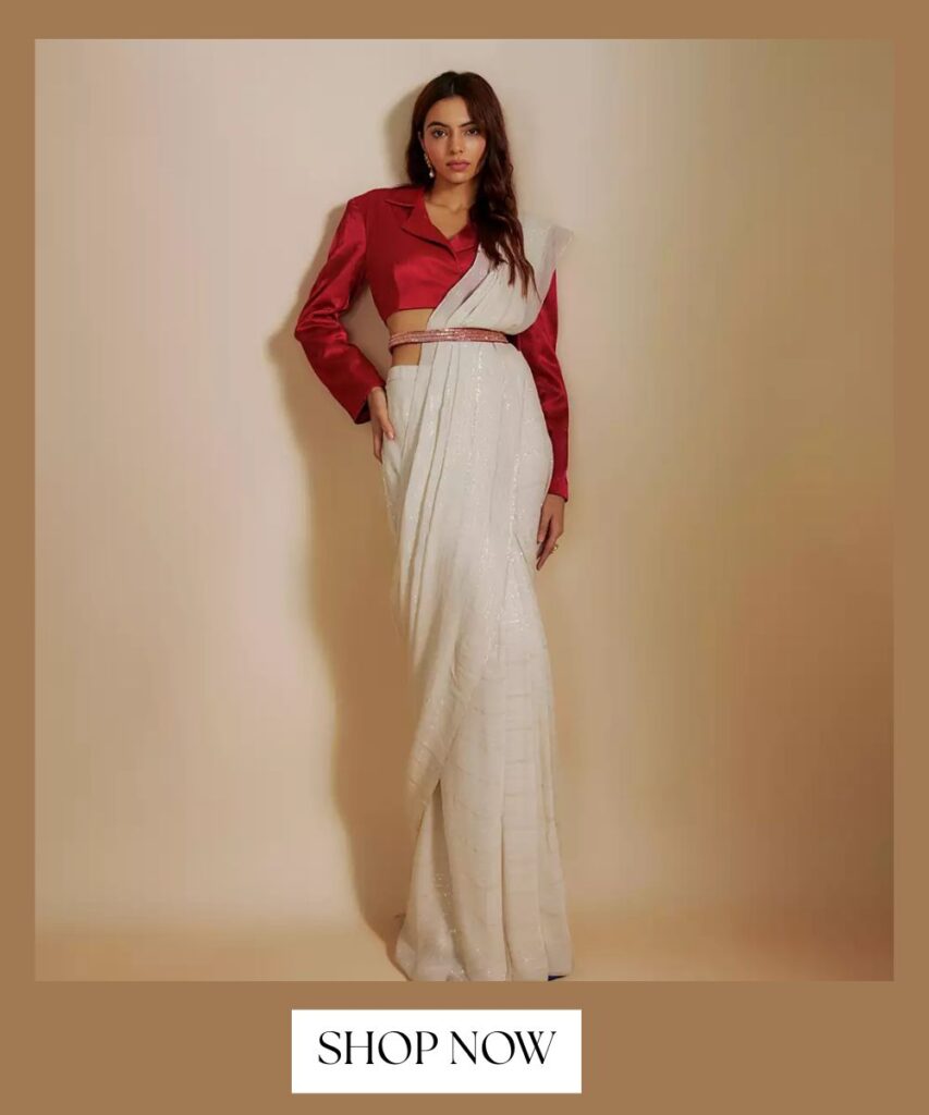 trending saree color combination