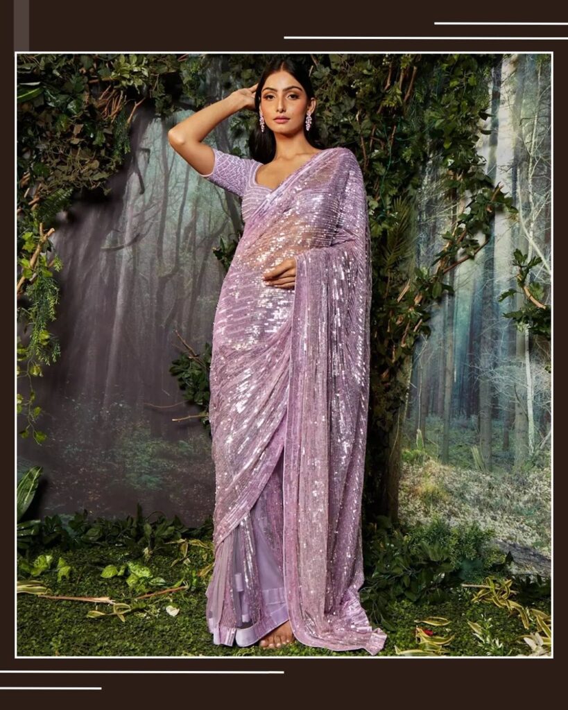 Latest net saree trends
