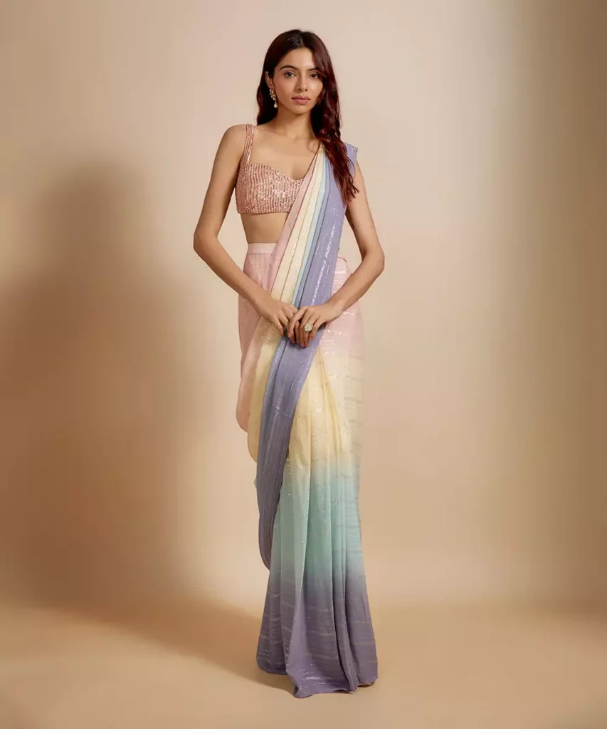 trendy sarees for festive wear